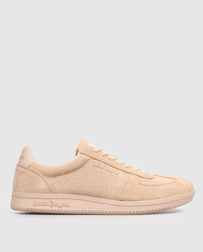 Palm Angels Коричневые комбинированные кроссовки PMIA109S26LEA001