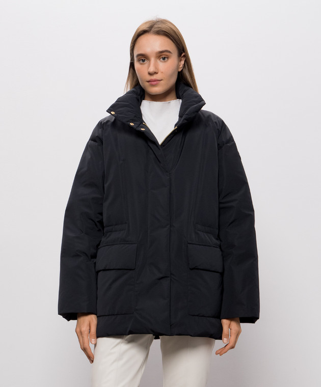 Moncler Черный пуховик Ideal L20931A001815996H изображение 3