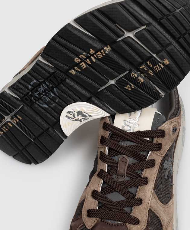 Premiata Коричневые комбинированные кроссовки Mase MASE25 изображение 5