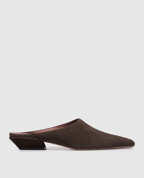 Paris Texas Коричневые замшевые мюли Belle PX1841XV003