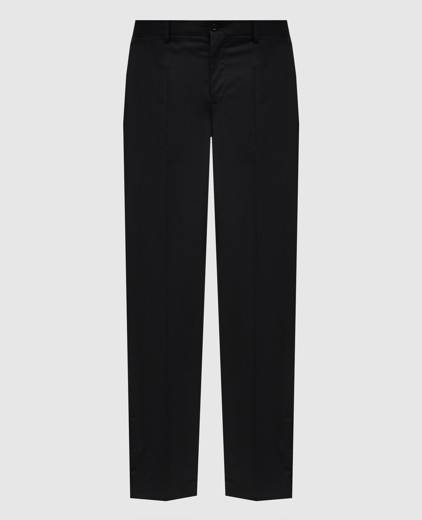 

Черные брюки из шерсти, Черный, Зауженные брюки