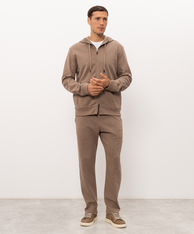 Canali Коричневая спортивная куртка MJ02454T0968 изображение 2