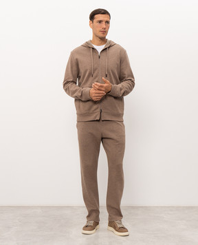 Canali Коричневі спортивні штани MJ02454T0952