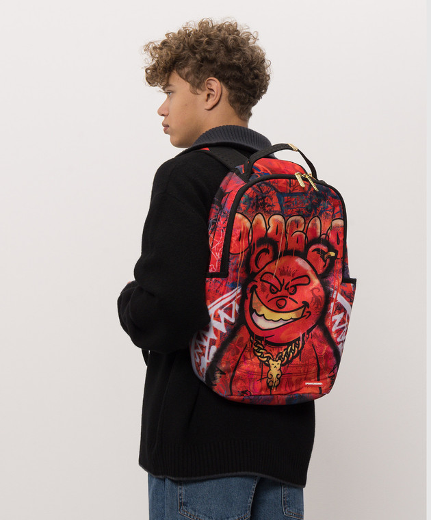 Sprayground Детский красный рюкзак DIABLO - MURAL FIRE 910B8890NSZ изображение 2