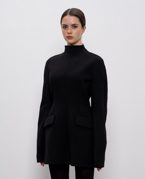 Max Mara Sportmax Чорна сукня-футляр міні TEFRITE з вовною TEFRITE