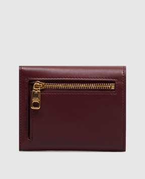 Dolce&Gabbana Бордовый кожаный портмоне BI0770A9S25