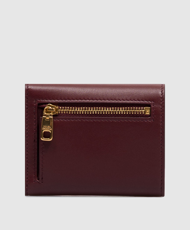 Dolce&Gabbana Бордовый кожаный портмоне BI0770A9S25 изображение 2