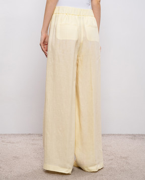 Peserico Жовті штани з льону P0405202647