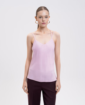 Twinset Рожевий топ з логотипом 252TT2373