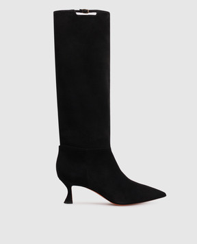 Santoni Черные замшевые сапоги WSIS72427HI2NHZW