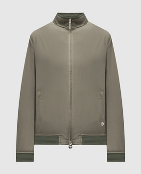 Stefano Ricci Куртка из шерсти цвета хаки с логотипом MDJ62001704531