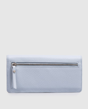 Gianni Chiarini Блакитний шкіряний гаманець з принтом логотипа PF5041GRN