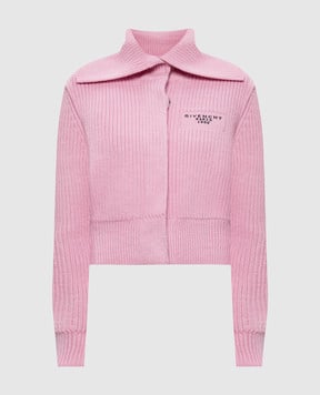 Givenchy Розовый кардиган с шерстью альпаки с логотипом BWK00K4ZSM