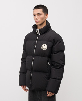 Palm Angels s Черный пуховик Rodmar в сотрудничестве с Moncler PMEA271T24FAB001
