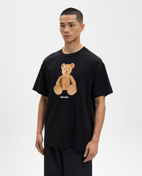 Palm Angels Черная футболка Bear PMAA109S26JER00A