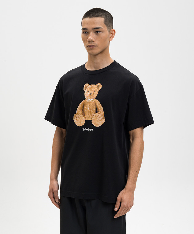 Palm Angels Чорна футболка Bear PMAA109S26JER00A зображення 3