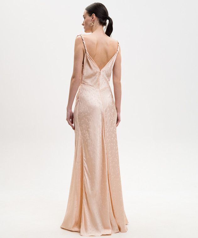 Victoria Beckham Рожева сукня Posy у візерунок 1226WDR007291B зображення 3