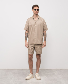 ISAIA Бежевая рубашка CAM224P9100