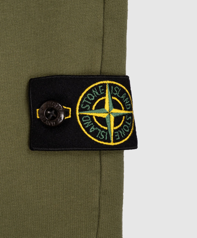 Stone Island Детские зеленые джоггеры с логотипом патча L2S166200003S0A2068 изображение 3