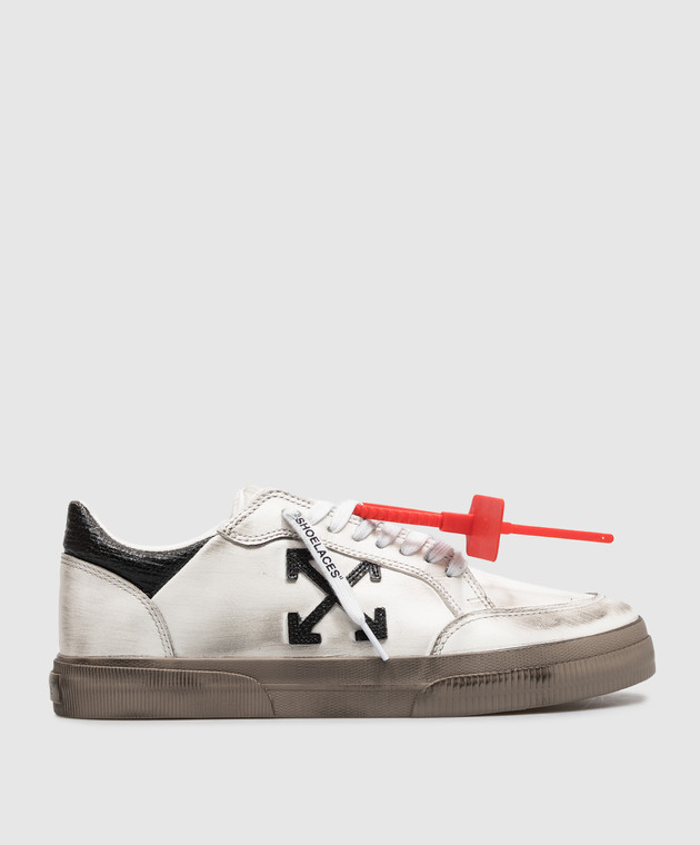 Off-White Кожаные кеды Vulcanized с винтажным эффектом OF06386001