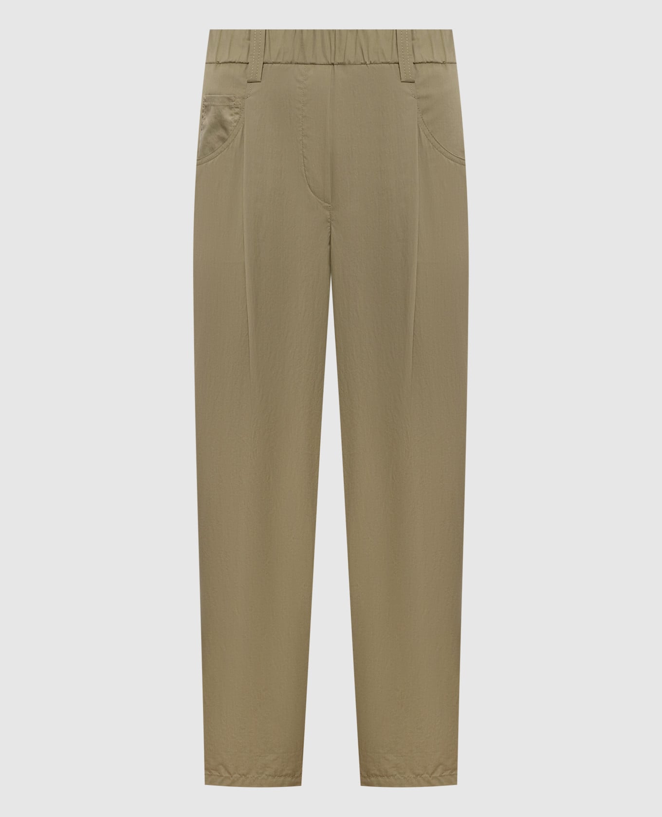 Брюки цвета хаки
