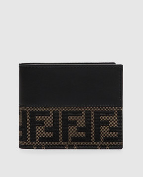Fendi Черное комбинированное портмоне 7M0001B139