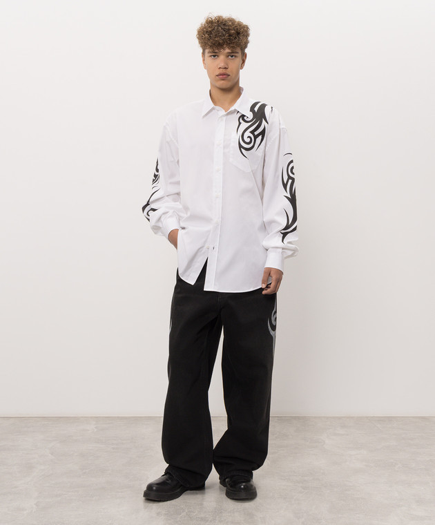 Vetements Черные джинсы MH27DJ090B изображение 2