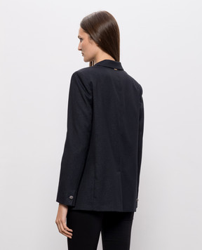 Twinset Черный жакет с люрексом 262TT2530