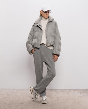 Brunello Cucinelli Сірі спортивні штани з кашеміру M12250099