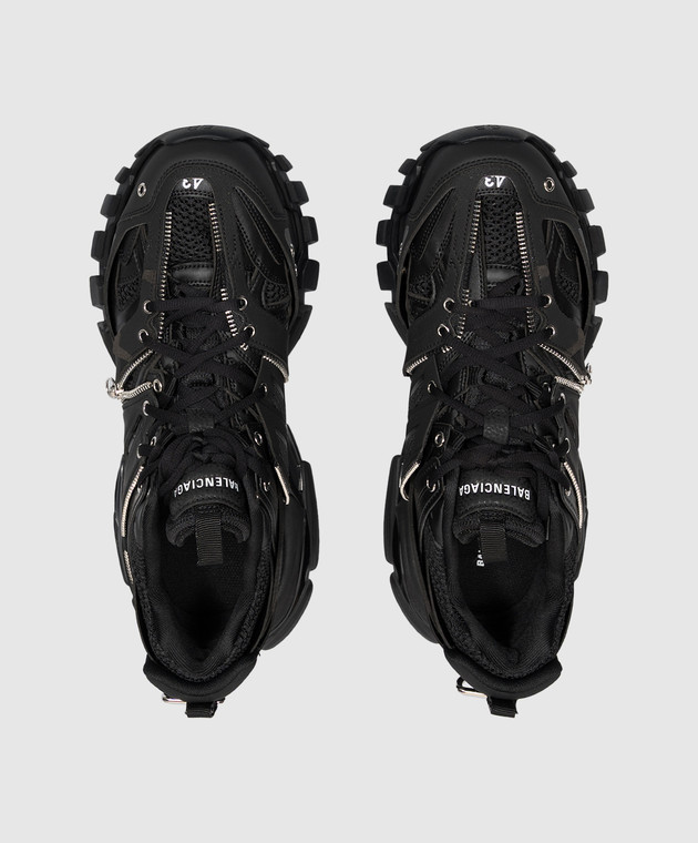 Balenciaga Черные кроссовки Track Zip 542023WTKZM изображение 4