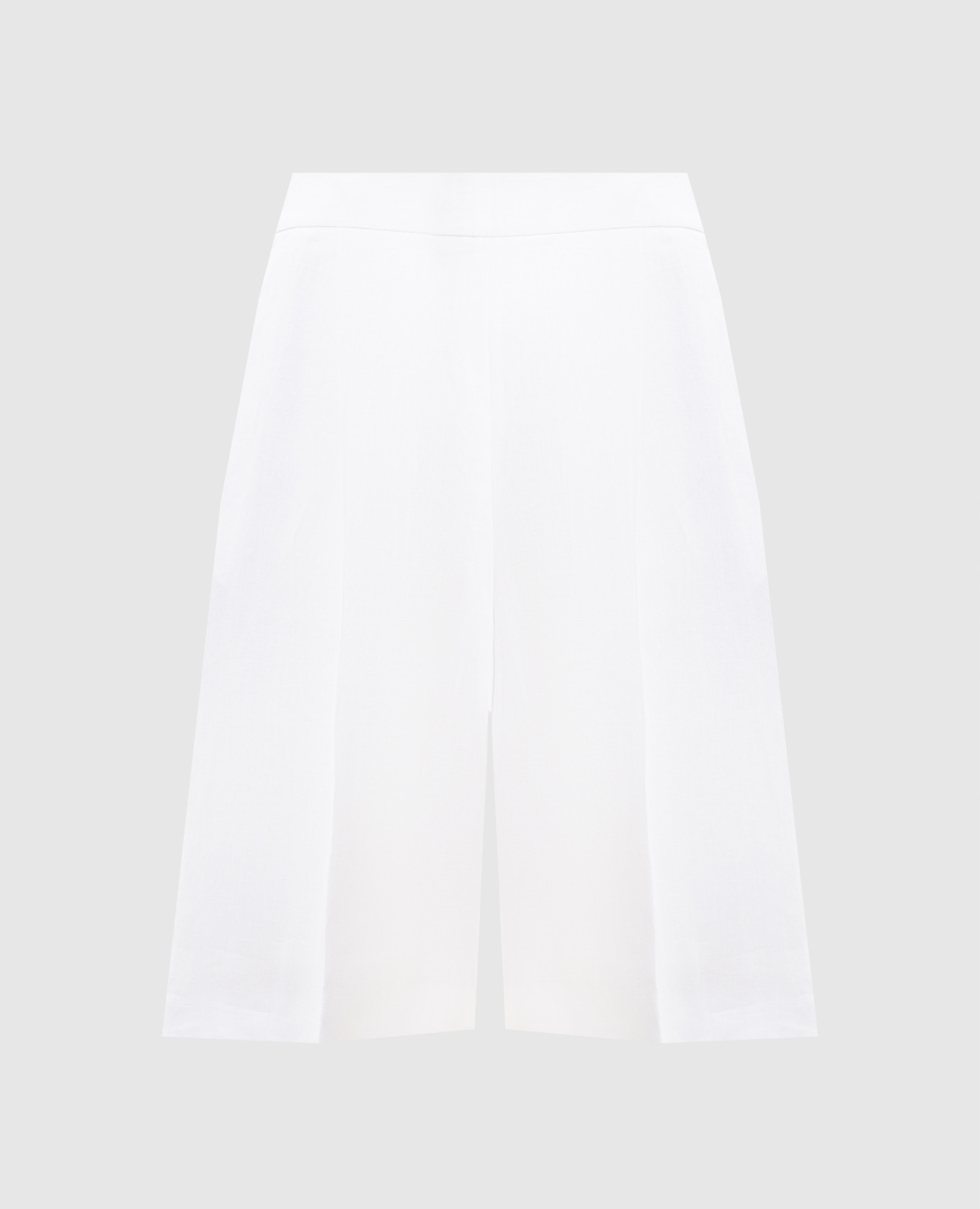 Білі бермуди з льону