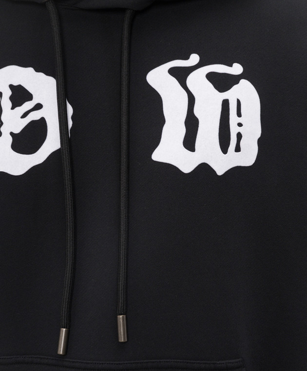 Off-White Черные худи с принтом Palace Arrow 44MBB085Z26F001 изображение 5