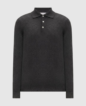 Brunello Cucinelli Серое поло из кашемира M2200295