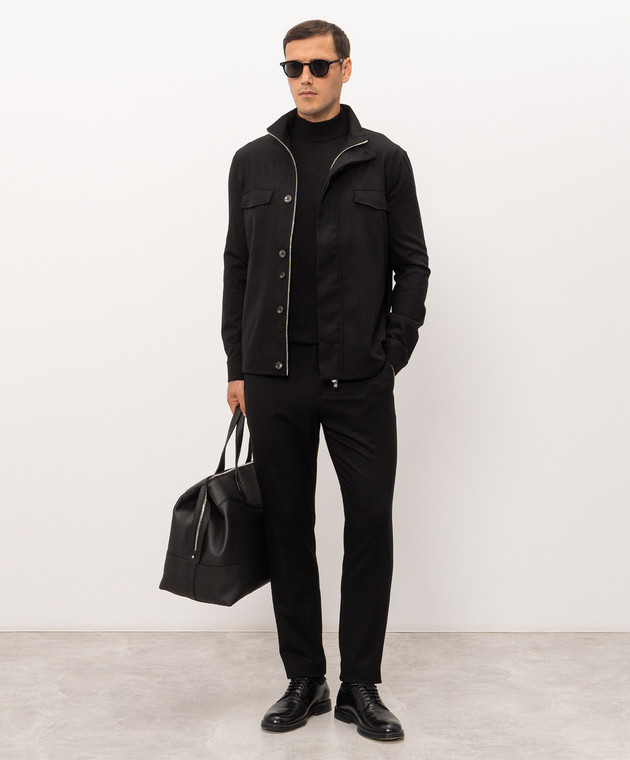 Cashmere&Whiskey Чорний джемпер 480 зображення 2