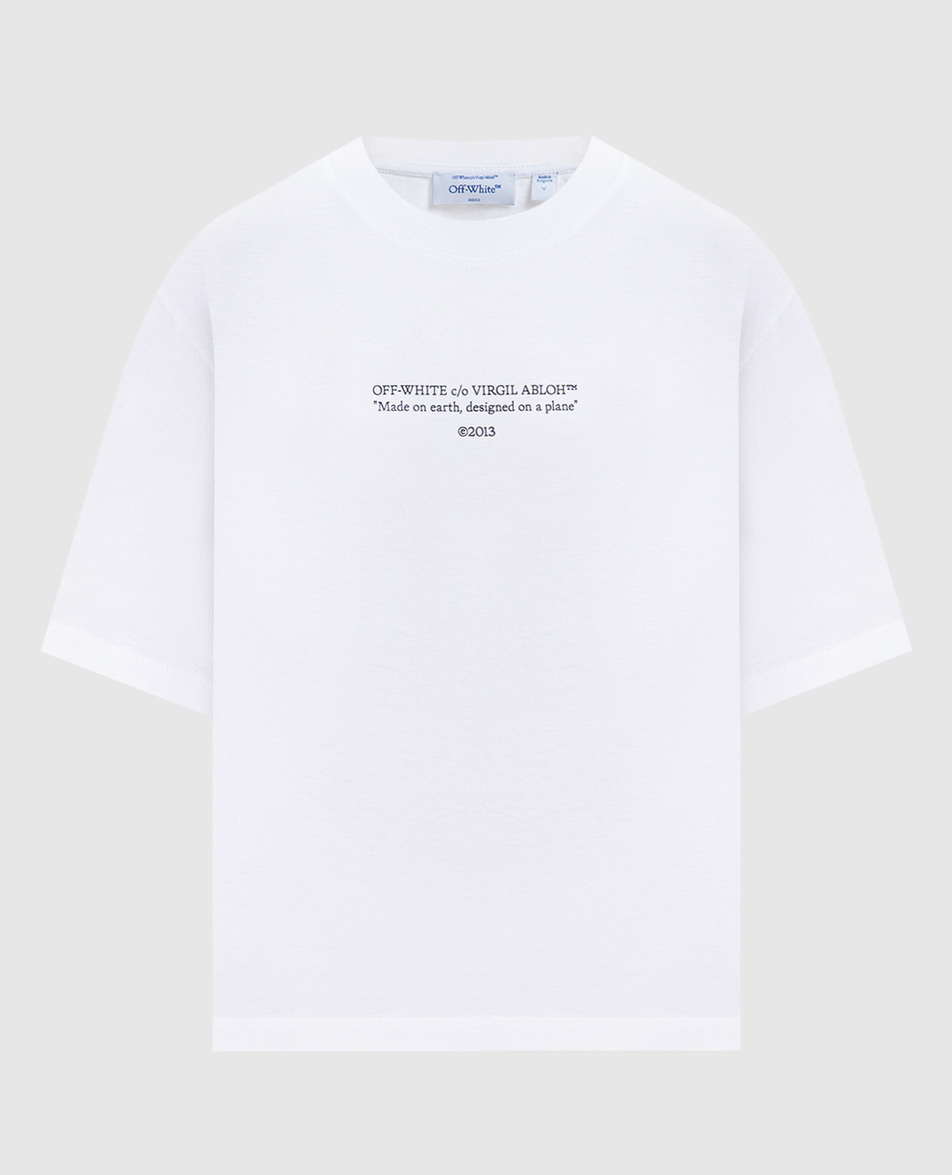 Белая футболка с принтом Statement