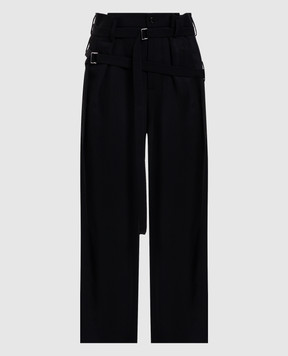Ann Demeulemeester Черные брюки Jilleke с шерстью B0013604FA556