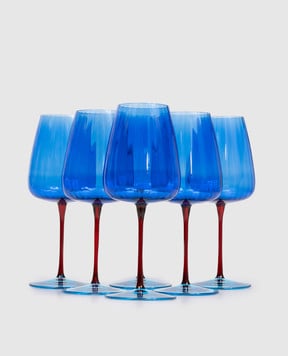 Vema Набір синіх келихів Joy 6 шт JOY55CL