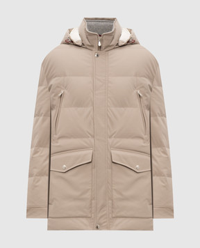 Brunello Cucinelli Бежевий пуховик MV4061823