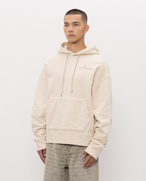 AMIRI Бежевые худи с вышивкой логотипа AMTOJR1171