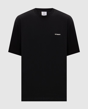 Vetements Черная футболка с принтом логотипа MH27TR161Bm