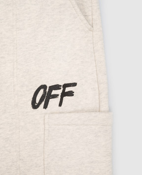Off-White Детские серые спортивные штаны 44BCH00DF26F002