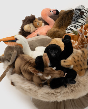 APCollection М'який пуф SAFARI з аплікаціями POUFAFRICANSAFARI