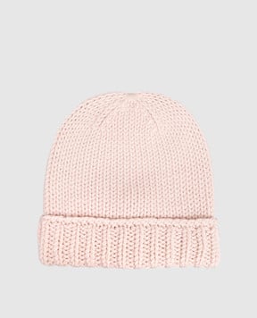 Moncler ENFANT Дитяча рожева шапка з вовни K29543B00026M1172