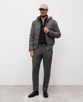 Cashmere&Whiskey Серая рубашка в клеточку 42252091315