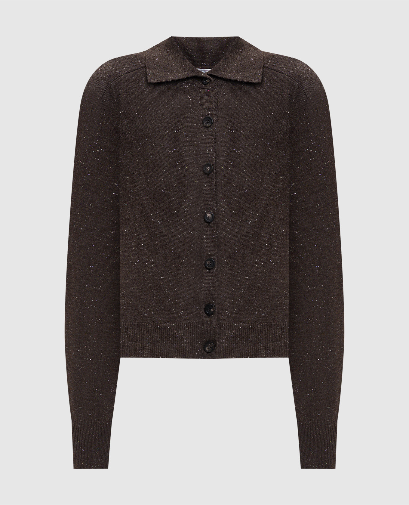 

Кардиган с шерстью и шелком, Коричневый, Кардиганы