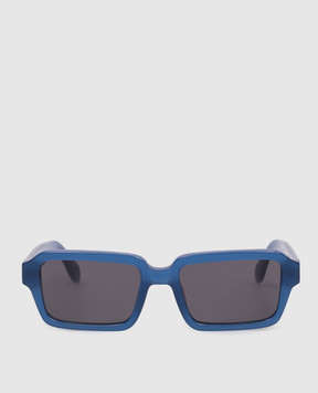 Palm Angels Сині сонцезахисні окуляри з принтом логотипа PA1025450753