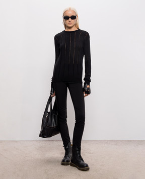 Ann Demeulemeester Чорний джемпер Nese з кашеміром B0014316KN085
