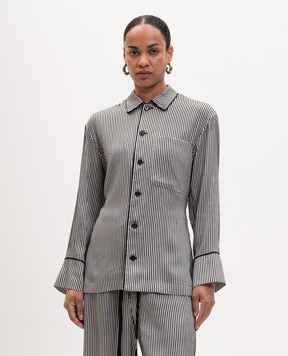 Ann Demeulemeester Сорочка Coby в смужку в піжамному силі B0014007FA737