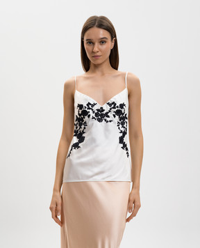 Ermanno Scervino Белый топ с кружевом D482L319APXZV