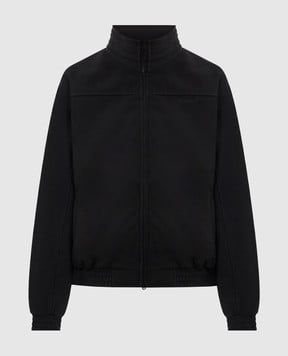 Vetements Чорна куртка з вишивкою логотипа MH27TJ110Bw
